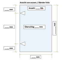 Bestellformular Bänder für Doppelspiegel